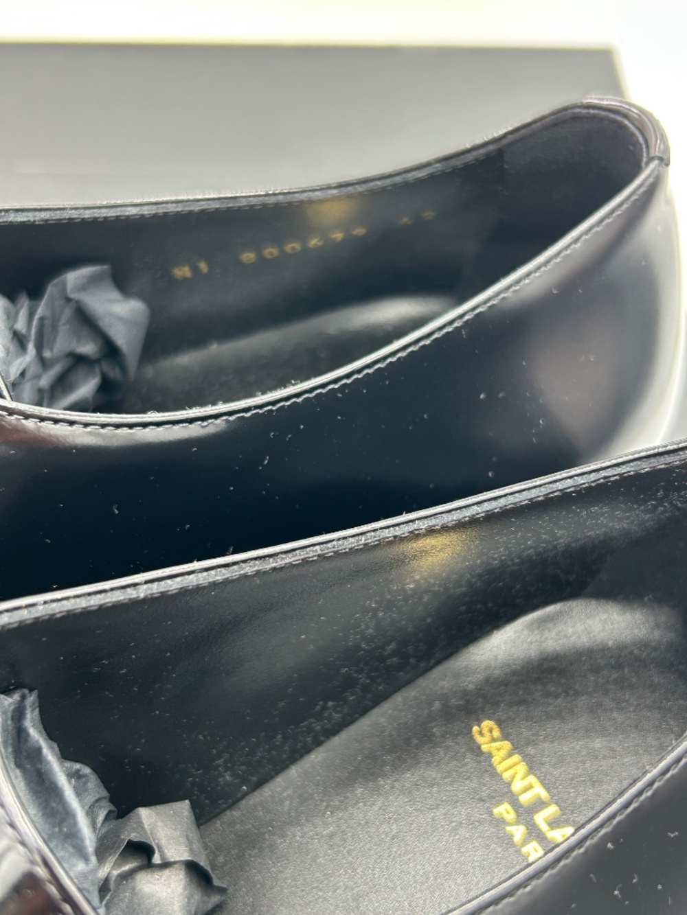 Men’s Saint Laurent JEAN Leather Derby Shoes. Size 42/9 US. Made in Italy. - Picture 5 of 14